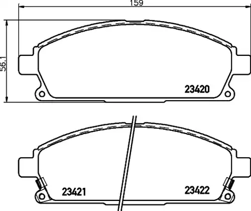 накладки HELLA PAGID 8DB 355 009-661