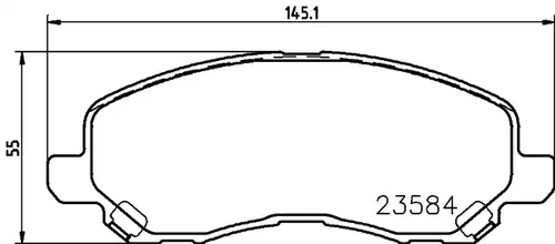 накладки HELLA PAGID 8DB 355 009-671