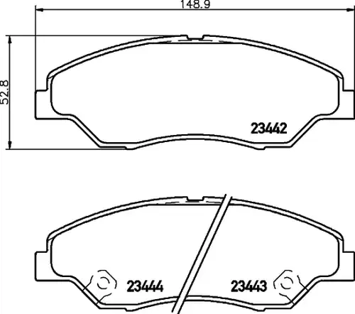 накладки HELLA PAGID 8DB 355 009-701