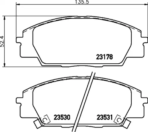 накладки HELLA PAGID 8DB 355 009-731