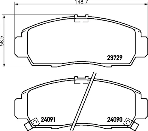 накладки HELLA PAGID 8DB 355 009-771