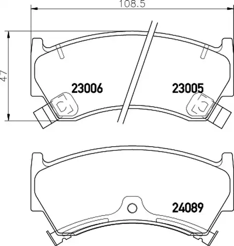 накладки HELLA PAGID 8DB 355 009-821