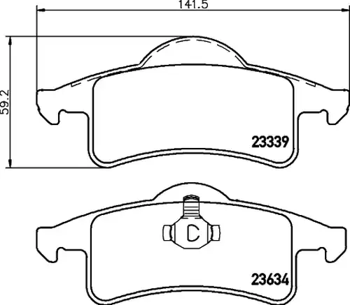 накладки HELLA PAGID 8DB 355 009-891