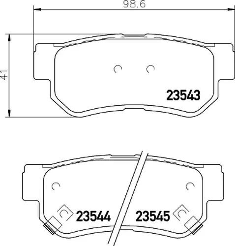 накладки HELLA PAGID 8DB 355 009-971