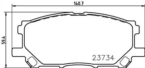 накладки HELLA PAGID 8DB 355 010-071