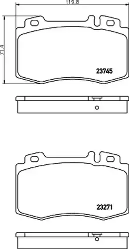 накладки HELLA PAGID 8DB 355 010-101