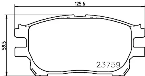 накладки HELLA PAGID 8DB 355 010-111