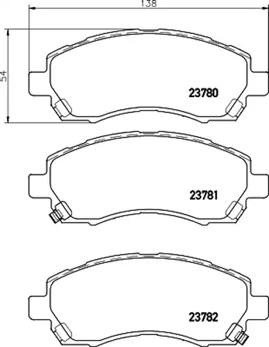 накладки HELLA PAGID 8DB 355 010-121