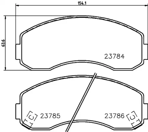 накладки HELLA PAGID 8DB 355 010-131