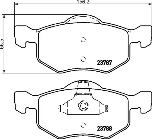 накладки HELLA PAGID 8DB 355 010-141