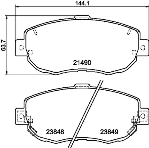 накладки HELLA PAGID 8DB 355 010-151