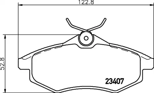 накладки HELLA PAGID 8DB 355 010-161