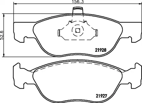 накладки HELLA PAGID 8DB 355 010-181