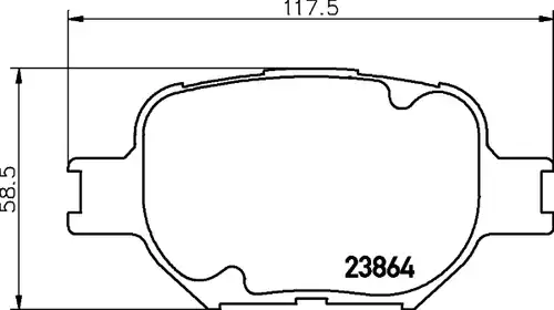 накладки HELLA PAGID 8DB 355 010-201