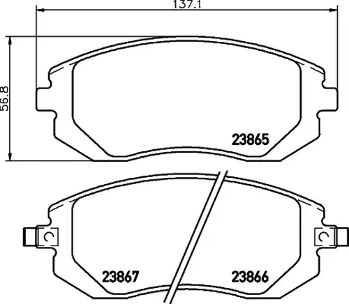 накладки HELLA PAGID 8DB 355 010-211