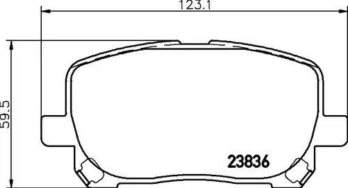 накладки HELLA PAGID 8DB 355 010-221