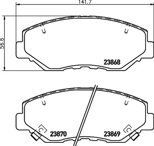 накладки HELLA PAGID 8DB 355 010-231