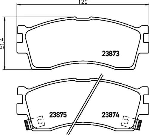 накладки HELLA PAGID 8DB 355 010-251