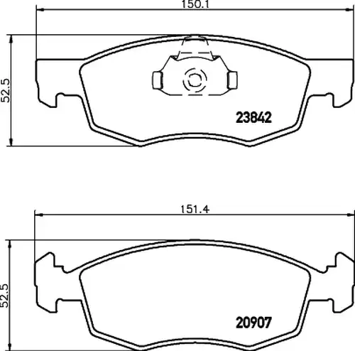 накладки HELLA PAGID 8DB 355 010-321