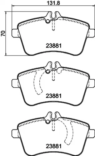 накладки HELLA PAGID 8DB 355 010-331