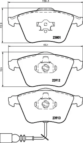 накладки HELLA PAGID 8DB 355 010-351