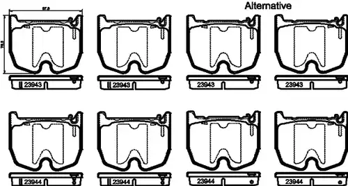 накладки HELLA PAGID 8DB 355 010-381