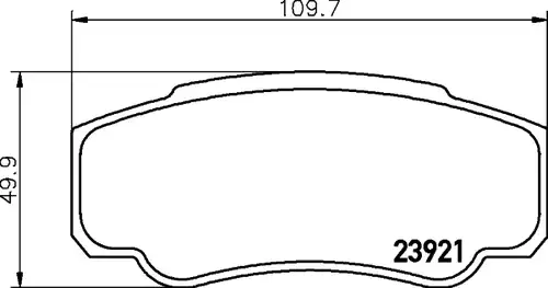 накладки HELLA PAGID 8DB 355 010-411