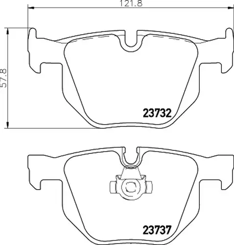 накладки HELLA PAGID 8DB 355 010-471