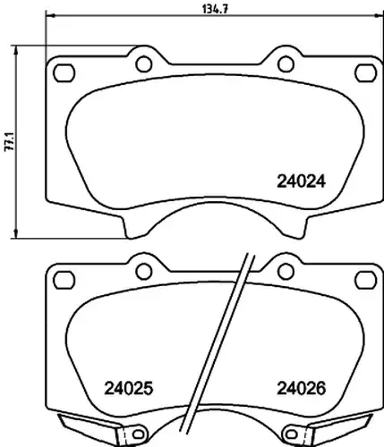 накладки HELLA PAGID 8DB 355 010-491