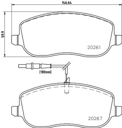 накладки HELLA PAGID 8DB 355 010-501