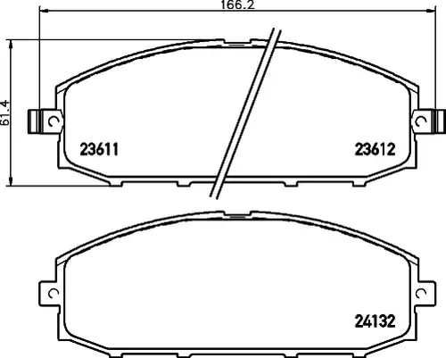 накладки HELLA PAGID 8DB 355 010-511