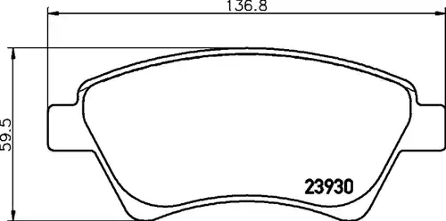 накладки HELLA PAGID 8DB 355 010-541