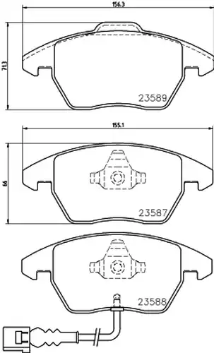 накладки HELLA PAGID 8DB 355 010-581