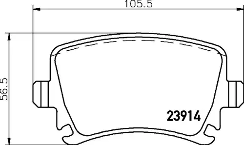 накладки HELLA PAGID 8DB 355 010-601