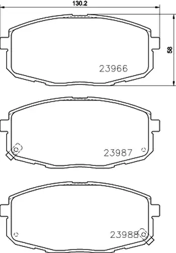 накладки HELLA PAGID 8DB 355 010-611