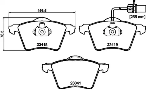 накладки HELLA PAGID 8DB 355 010-631