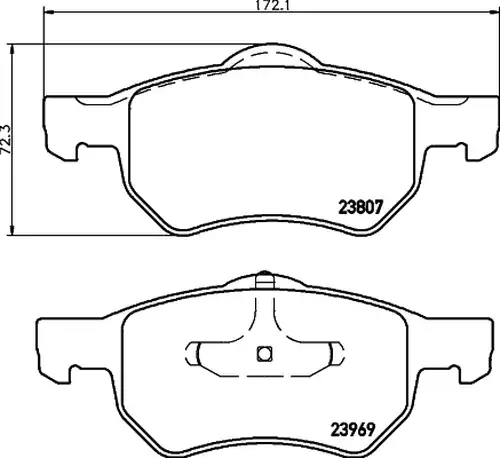 накладки HELLA PAGID 8DB 355 010-641