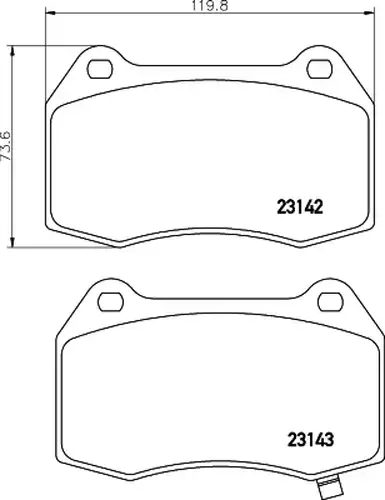 накладки HELLA PAGID 8DB 355 010-681