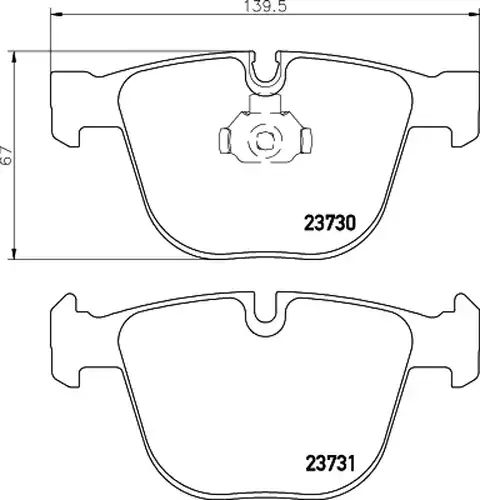 накладки HELLA PAGID 8DB 355 010-751