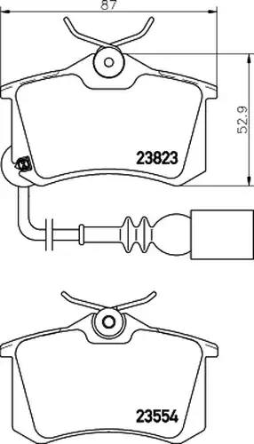 накладки HELLA PAGID 8DB 355 010-781