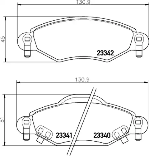 накладки HELLA PAGID 8DB 355 010-791