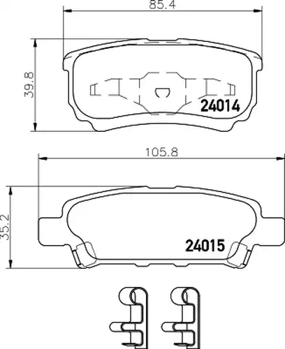 накладки HELLA PAGID 8DB 355 010-811