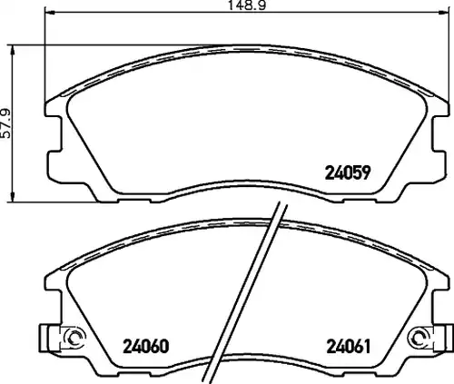 накладки HELLA PAGID 8DB 355 010-821