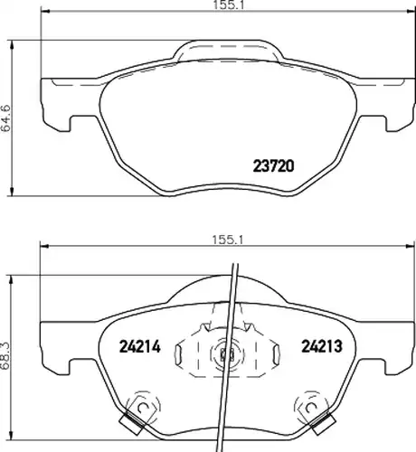 накладки HELLA PAGID 8DB 355 010-831