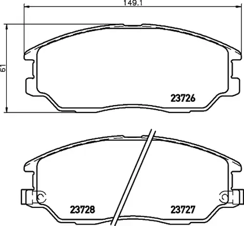 накладки HELLA PAGID 8DB 355 010-861