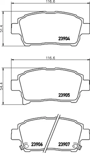 накладки HELLA PAGID 8DB 355 010-901