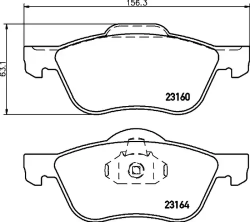 накладки HELLA PAGID 8DB 355 010-911