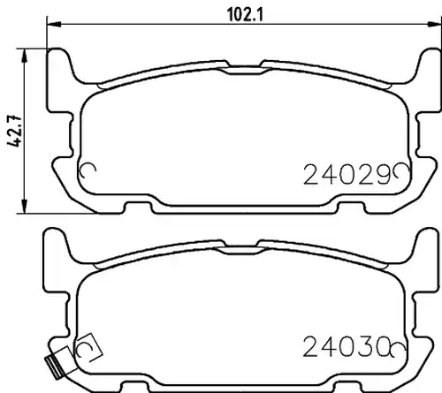 накладки HELLA PAGID 8DB 355 010-931