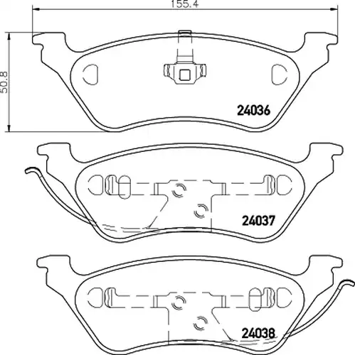 накладки HELLA PAGID 8DB 355 011-061