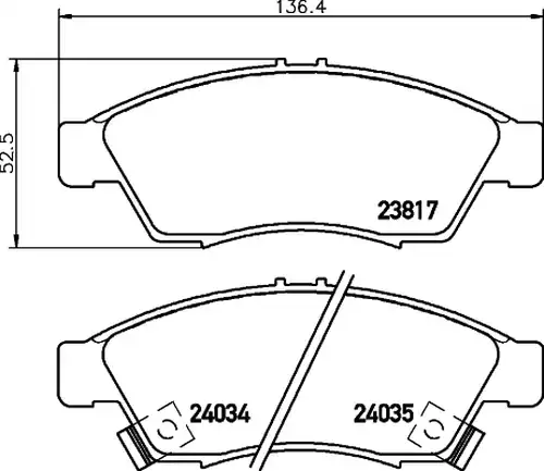 накладки HELLA PAGID 8DB 355 011-081